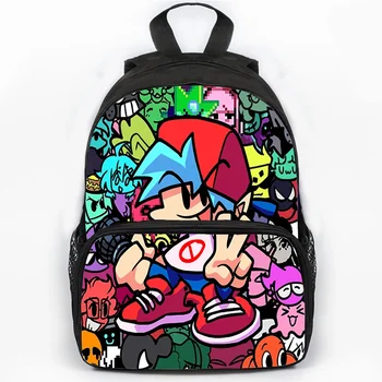 Waterproof Backpacks Friday Night Funkin Print Cartoon School Bags for Boys Girls Large Capacity Laptop Backpack Kids Bookbag 1