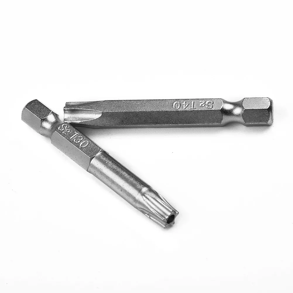 

7Pcs 1/4 Hex Shank Tools Torx Screwdriver 50mm Alloy Steel Five Point Five Star Magnetic High Quality Brand New