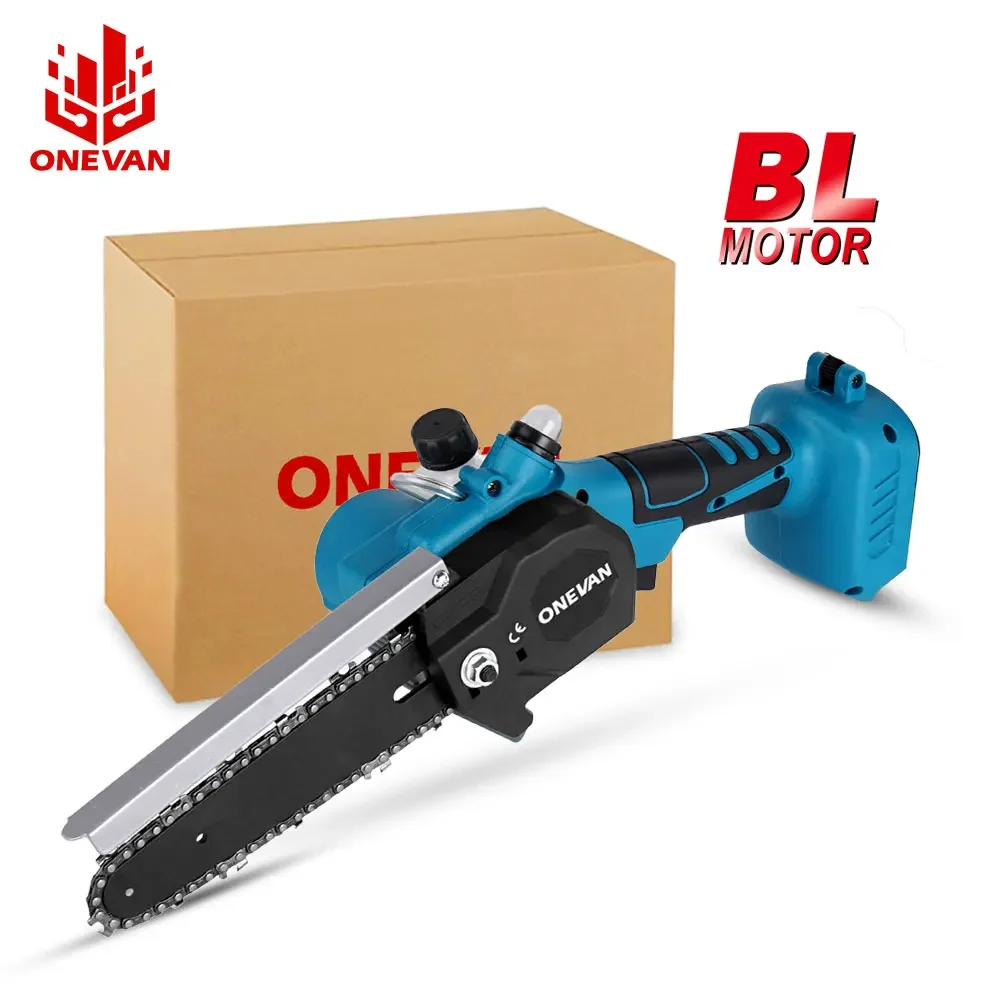 Onevan 3000W 6 Pollici Sega Elettrica Senza Spazzole Sega A Batteria Ricaricabile Attrezzo Elettrico Da Giardinaggio Con Pentola Per Olio Per Batteria