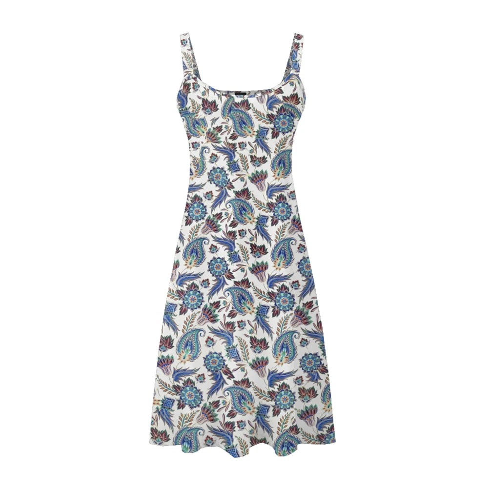 

Women's Floral Print Backless Camisole Dress for Summer Parties, Beach Days & Casual Wear in XS to 2XL Sizes