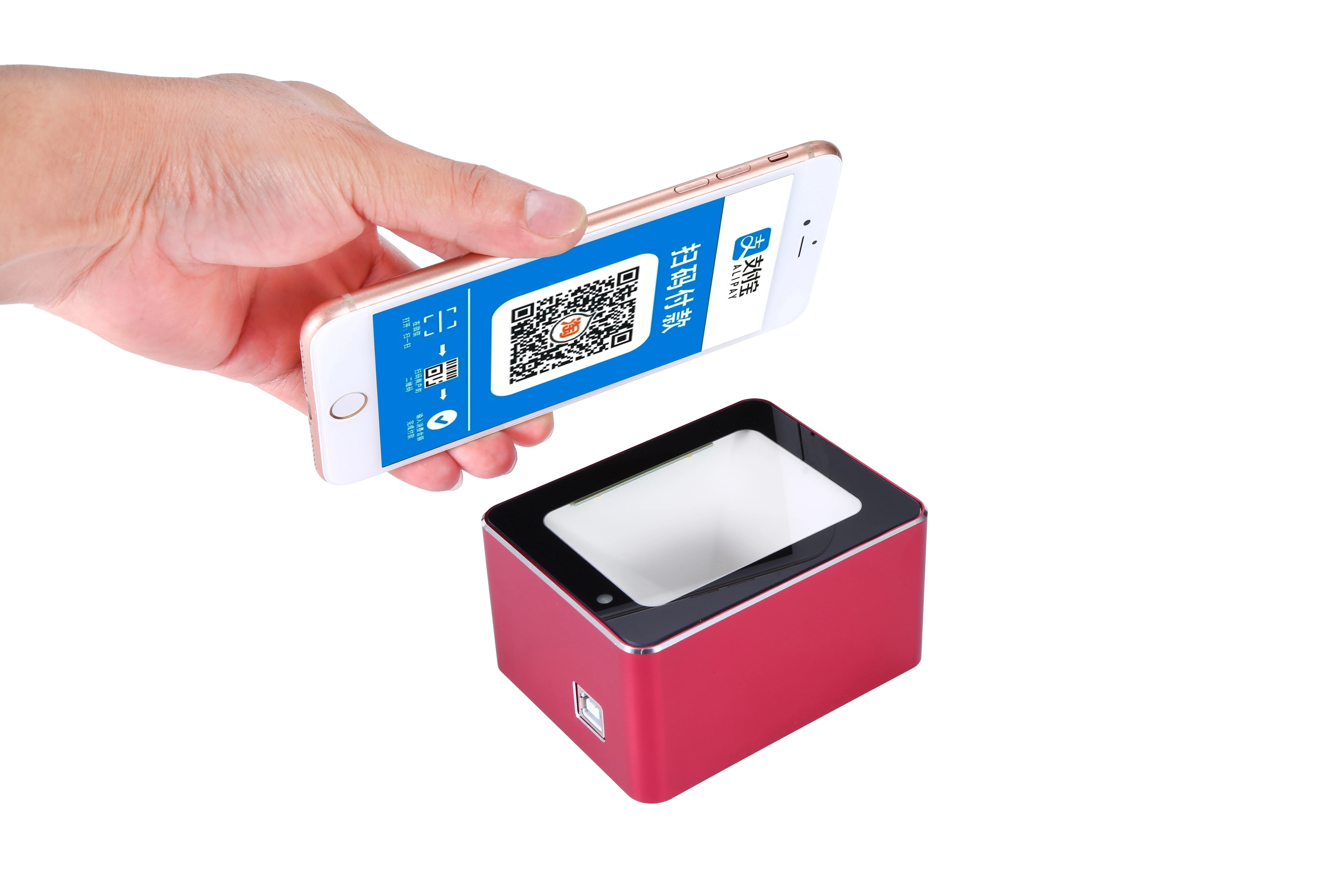 Desktop Barcode Reader com Interface Usb Wired High-end Scanner Mais Barato 2d Cmos qr Code Caixa de Pagamento - Imagem 2