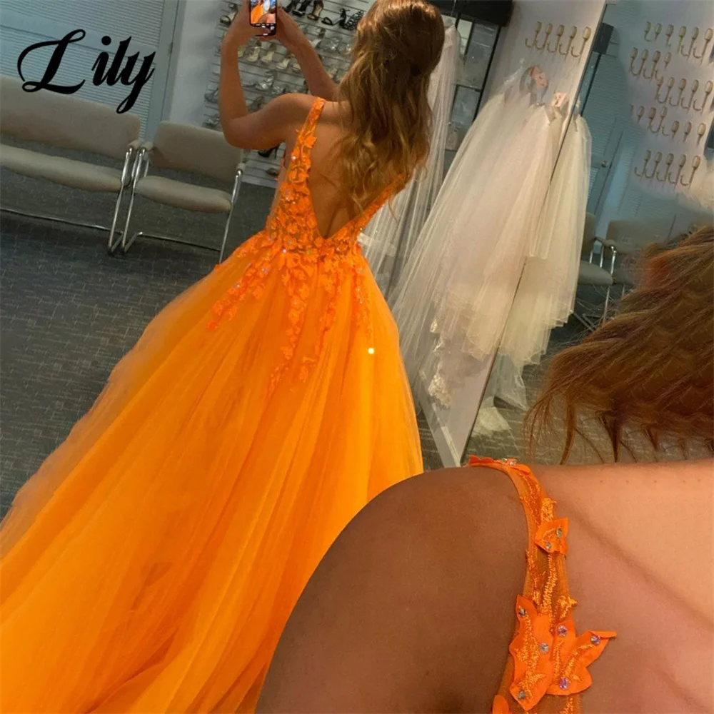 green emerald velvet dress Iridescent-Sequin Sexy Long Formal Dress for Prom Neon Orange / 6