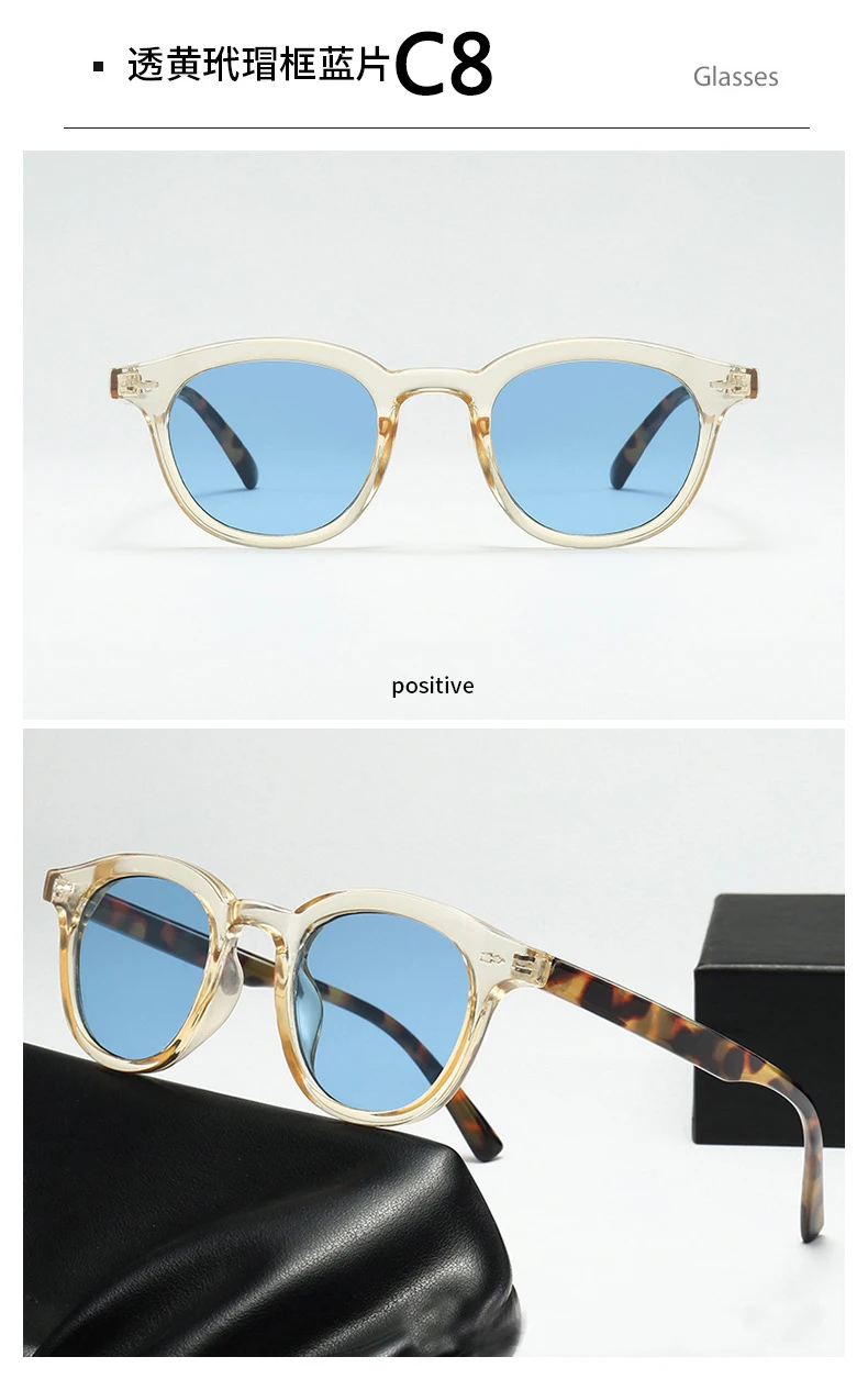Mode Retro männer Sonnenbrille Leopard Print Klassische Shades Männer Im Freien Sonnenschirm Brille UV400 Oculos De Sol gafas de so – Detail 17