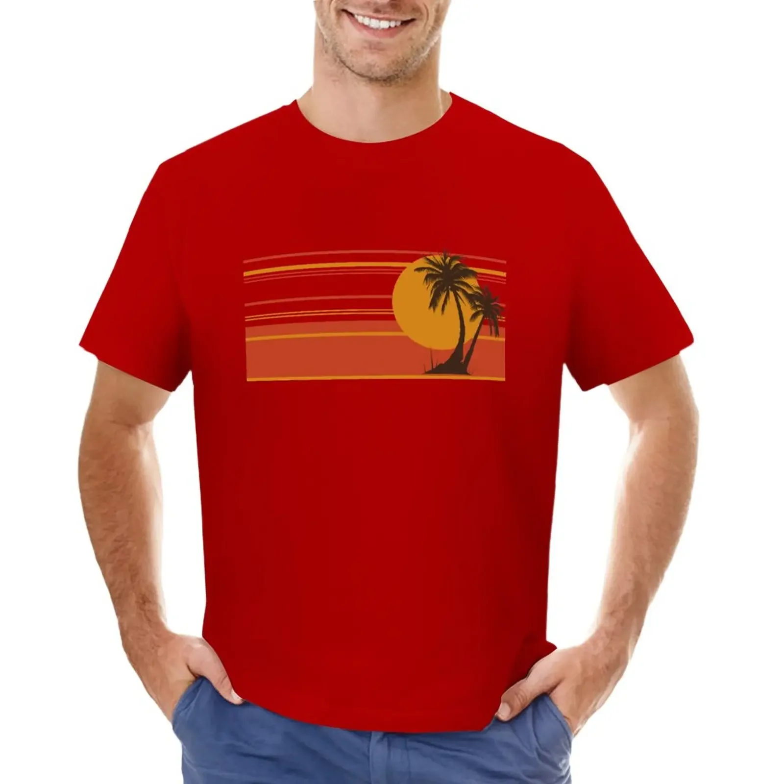 

Color Ocean T-Shirt oversizeds vintage t shirts for men cotton