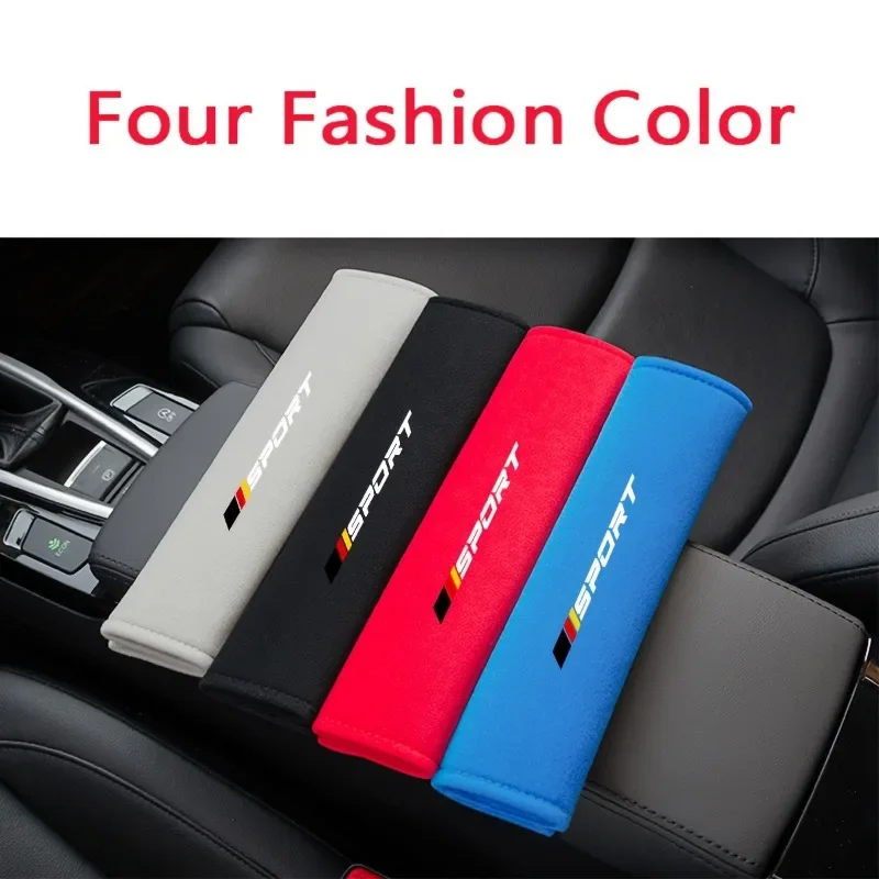 2-Pack Breathable Seat Belt Cushion Pads - Adjustable Soft Shoulder Pads with Universal Clip for Car Comfort & Fashion