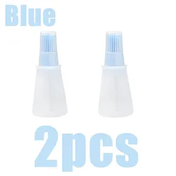 Silicone Oil Dispenser with High - Temperature Resistant Basting Brush (2PCS - blue)