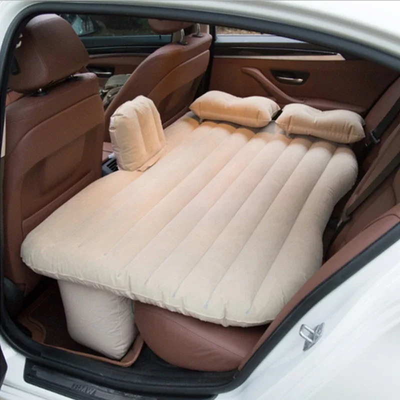 Inflatable air bed car sleeping mattress camping mattress inflatable camping mattress Car Travel Bed Automotive Air Inflatable Mattress Camping Sofa Rear Seat Rest Cushion Sleeping Pad Universal inflable coche