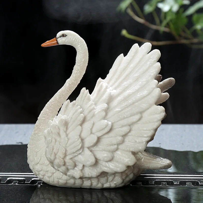 Tea pet ornaments swan golden toad pixiu tea plate set