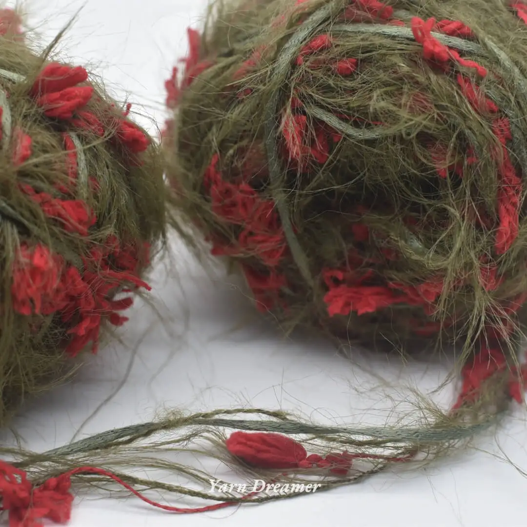 Monica Rose Style Yarn 100g Hand Knitting Yarn for Crochet Bulk Thick Plush Yarn Puffy Fancy Blended Yarns for Knitting thread 5