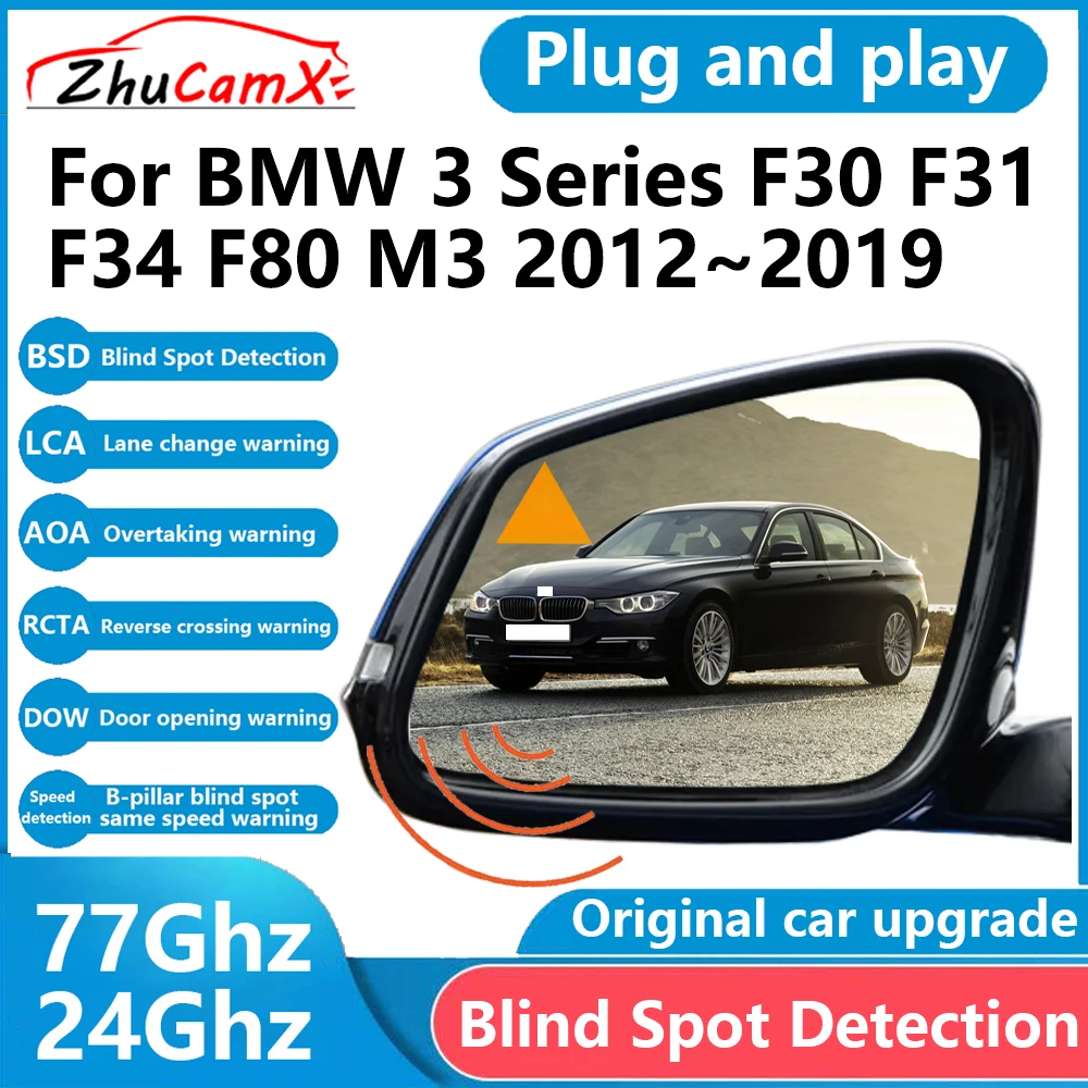 ZhuCamX for BMW 3 Series F30 F31 F34 F80 M3 2012&ndash; BSD Blind Spot Detection Sensor Radar Driving Warning System Plug and Play