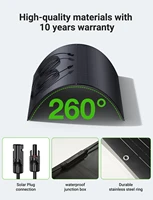 Kit de panneaux solaires flexibles 960W pour système d'alimentation de balcon, modules PV mono 4×240W, ultra-mince et léger, IP67, pour camping-car et fourgon aménagé 3