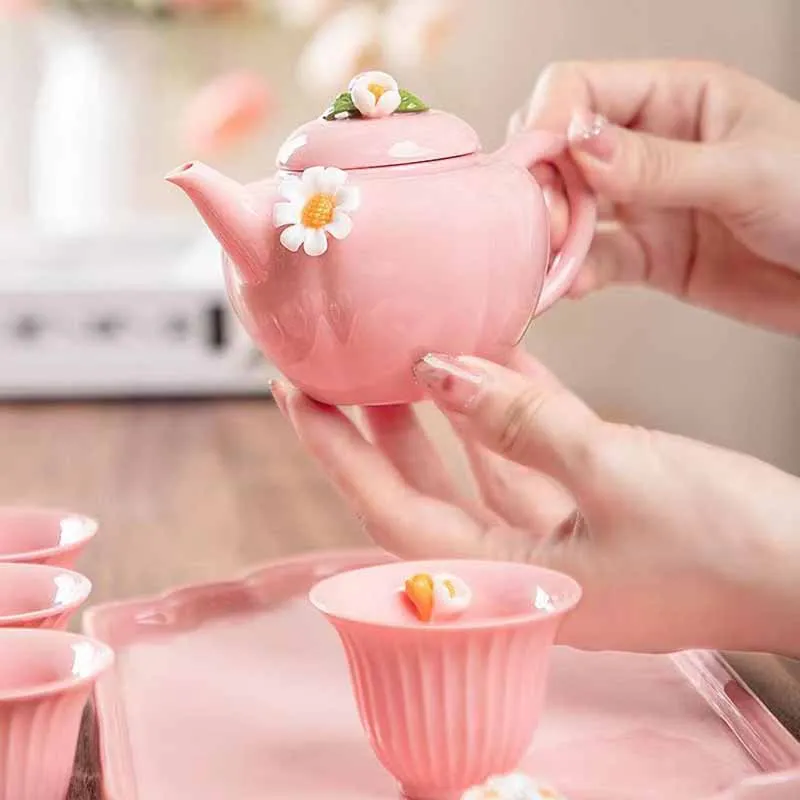 

Tea Bowl The Beauty and the Beast Kettles Portable Set Travel Purple Sand Puer Maker Afternoon Royal Albert Chinese Style China