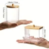 3pcs Clear Plastic Swab Dispenser and Qtip Holder for Bathroom - Storage Canister for Bath Salts, Rounds and More 5