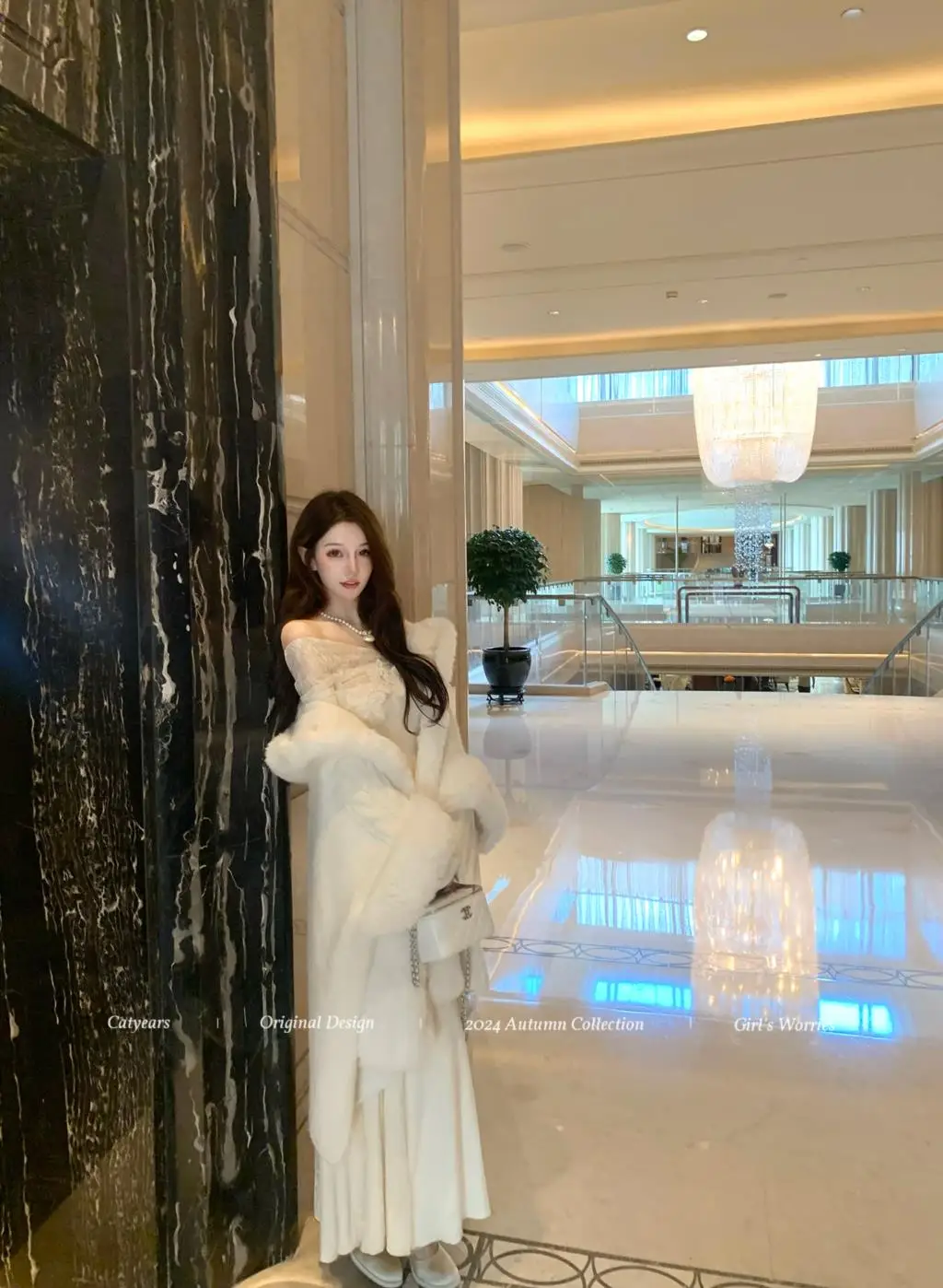 Vestidos de punto nuevos de otoño e invierno para mujer, cuello alto, manga acampanada, encaje de retazos, corte sirena, moda coreana, Vestidos para mujer