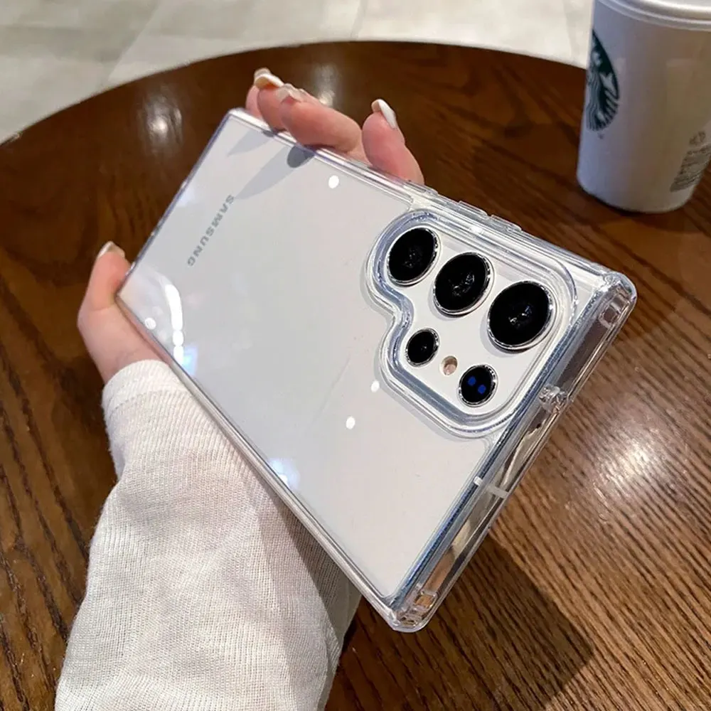 Transparent AirBag Bumper Case - Acrylic Shockproof Protector Cover