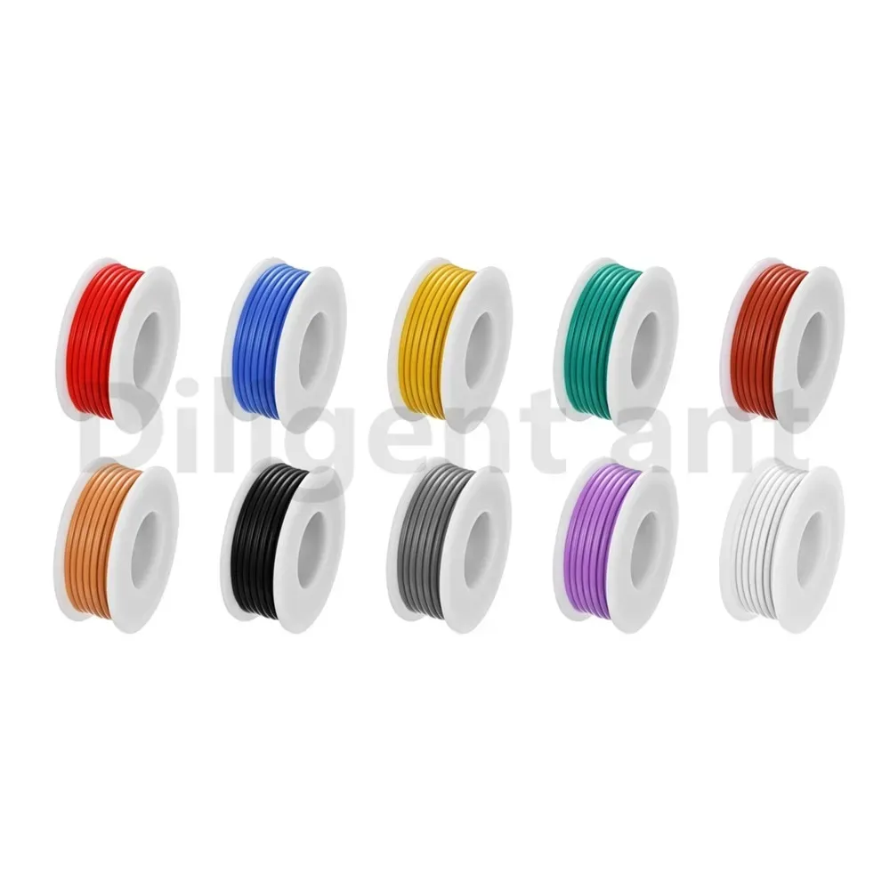 5 Color Mixed Set Stranded Cable Tinned Copper Wire for Breadboard DIY Battery