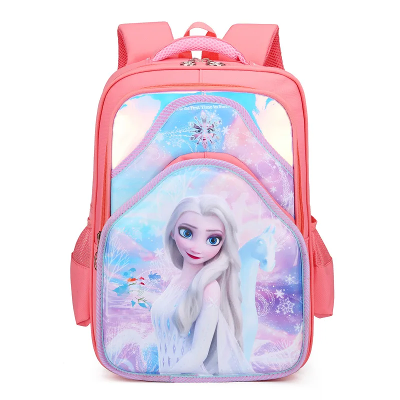Disney Frozen School Bags For Girls Boys Elsa Spider Man Primary Student Shoulder Orthopedic Backpack Large Capacity Mochilas