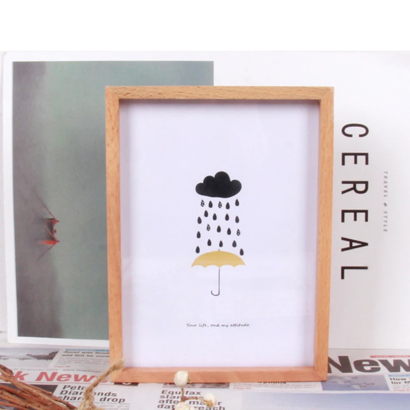 Creative European Style Simple Photo Studio Photo Frame Wooden Frame Decoration Home Bedroom Living Room Decoration photo frame wood canvas frame wood photo frame wood frame wood picture frame art frames