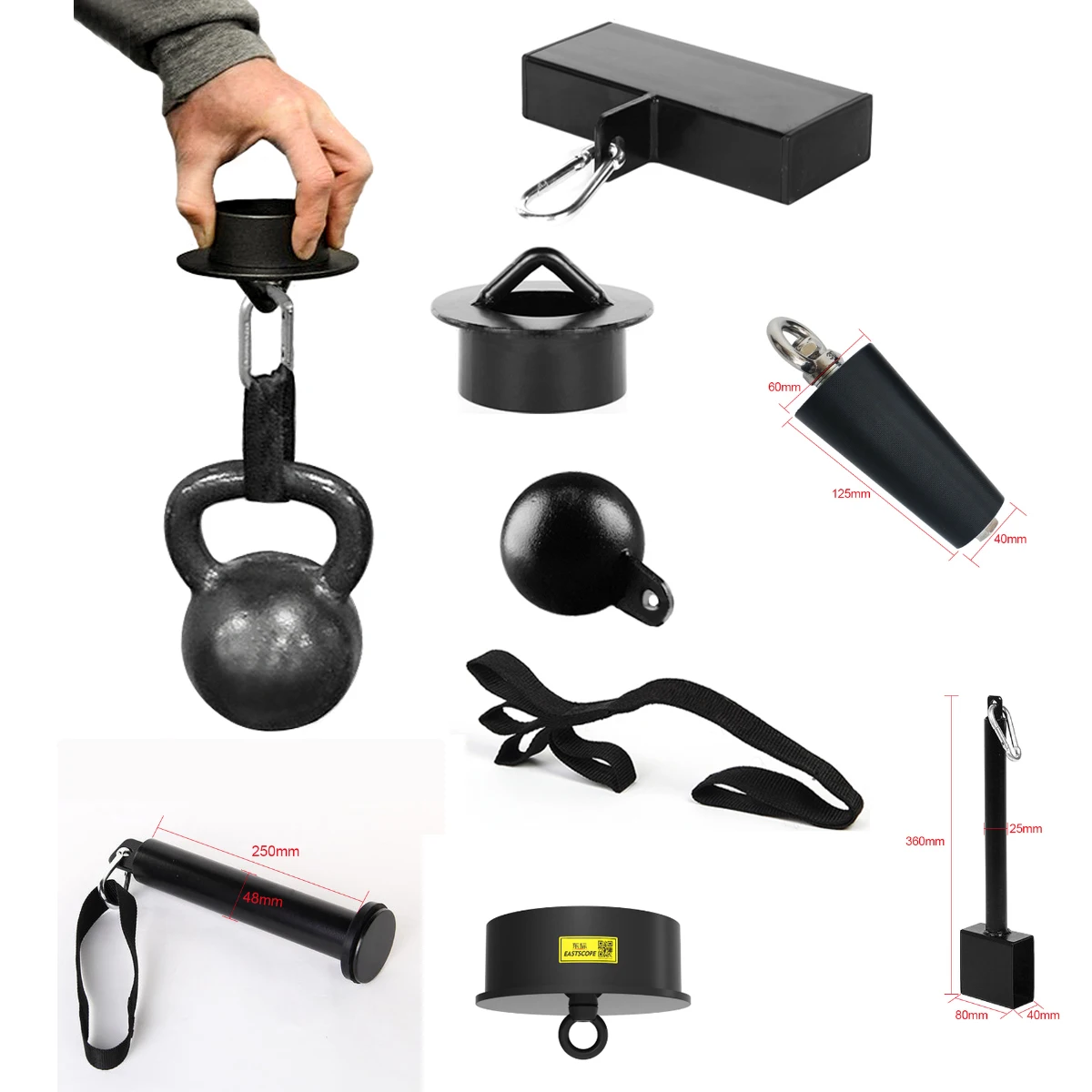 손가락 근력 훈련 핀치 블록 클로 그립 트레이너, 체육관 바벨 로딩 핀 장비, 가정용 팔 손목 운동 핸들