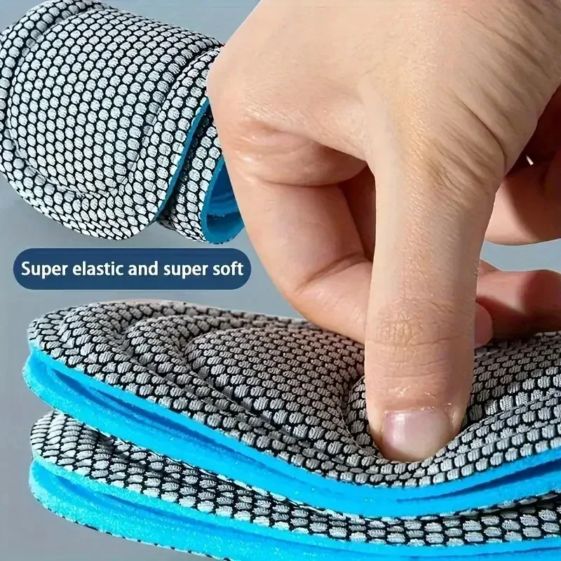 2/4pcs Memory Foam Orthopedic Insoles Shoes Men Women Nano Antibacterial Deodorization Insole Sweat Absorption Running Cushion