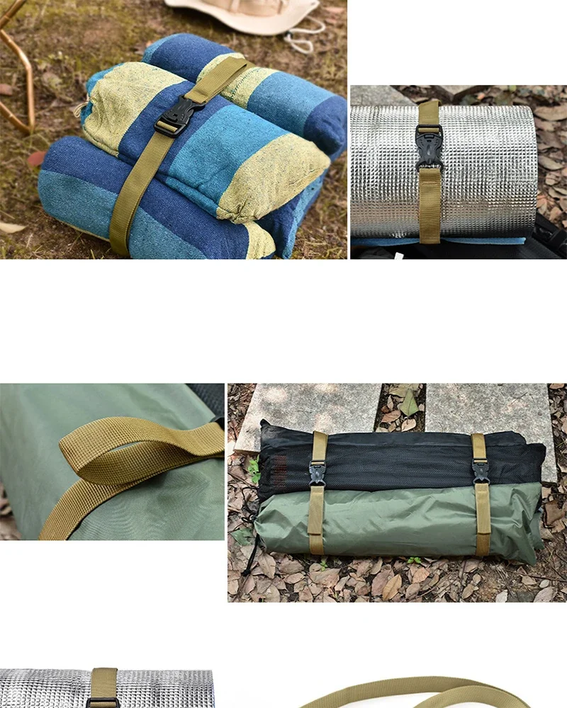 Description Picture 5 of item1PC Outdoor Gear Luggage Straps Buckle Type Rucksack Straps Tent Accessories Abrasion Resistant Strap Rope Fixing Ties