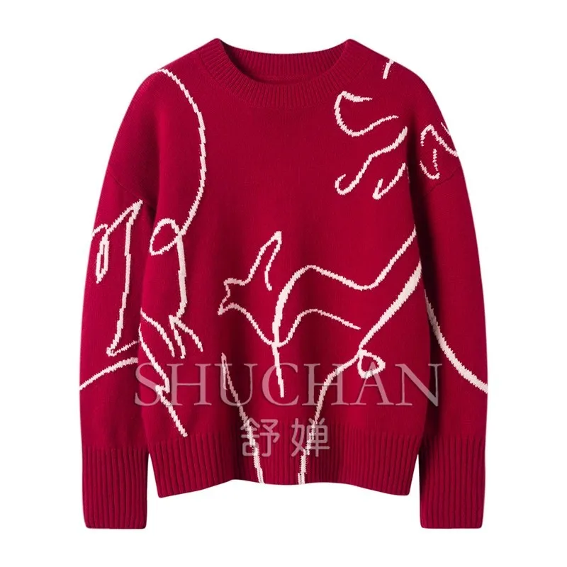 

100% Cashmere Sueters De Mujer Fashion Tops Women Knit Sweater Women Casacos De Inverno Feminino