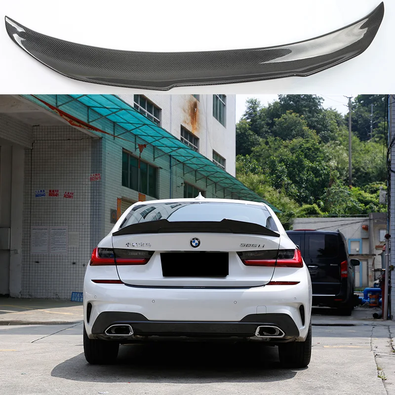 

For NEW BMW G20 G28 spolier 2019 2020 2021 2022 2023 PSM style real carbon fiber rear spoiler FRP color car rear tailgate wing