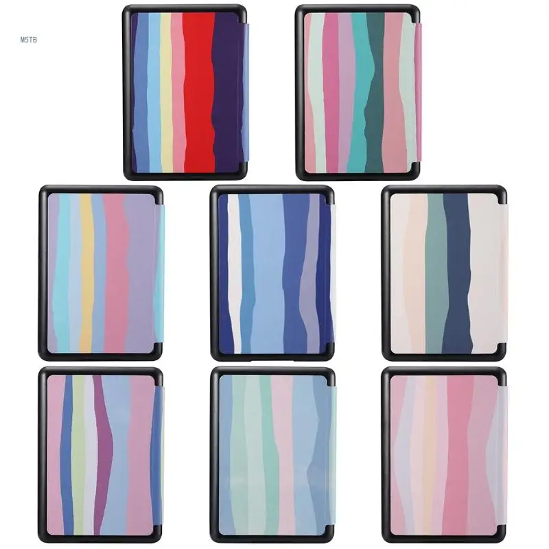 

for Smart for Case PC Back Hard Cover Rainbow Pattern for Paperwhite 10th PQ94WI Dropship