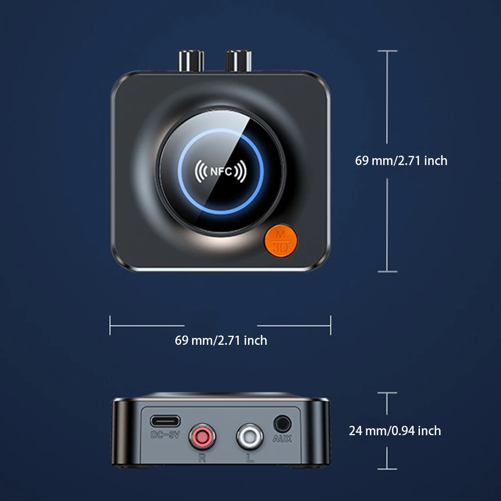 Bluetooth-совместимый портативный передатчик 5,1, 10 м, яркий, противоскользящий приемник, адаптер для компьютера, радио, телевизора (art.: 3920c67ebdc98) - 3920c67ebdc98