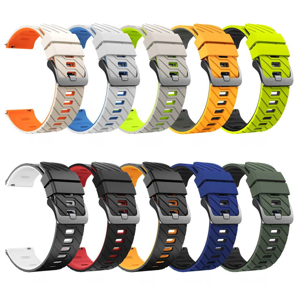 Enhanced Rubber Sports Strap - 22mm Replacement Band
