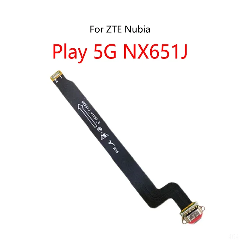 ZTE 누비아 레드 매직 5S 5G NX659j 6 Pro NX669j 6S 6R NX666j 7 NX679j NX709용 USB 충전 독 커넥터 충전 포트 플렉스 케이블