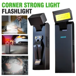 Compact Rechargeable Magnetic COB LED Work and Emergency Light (Black)
