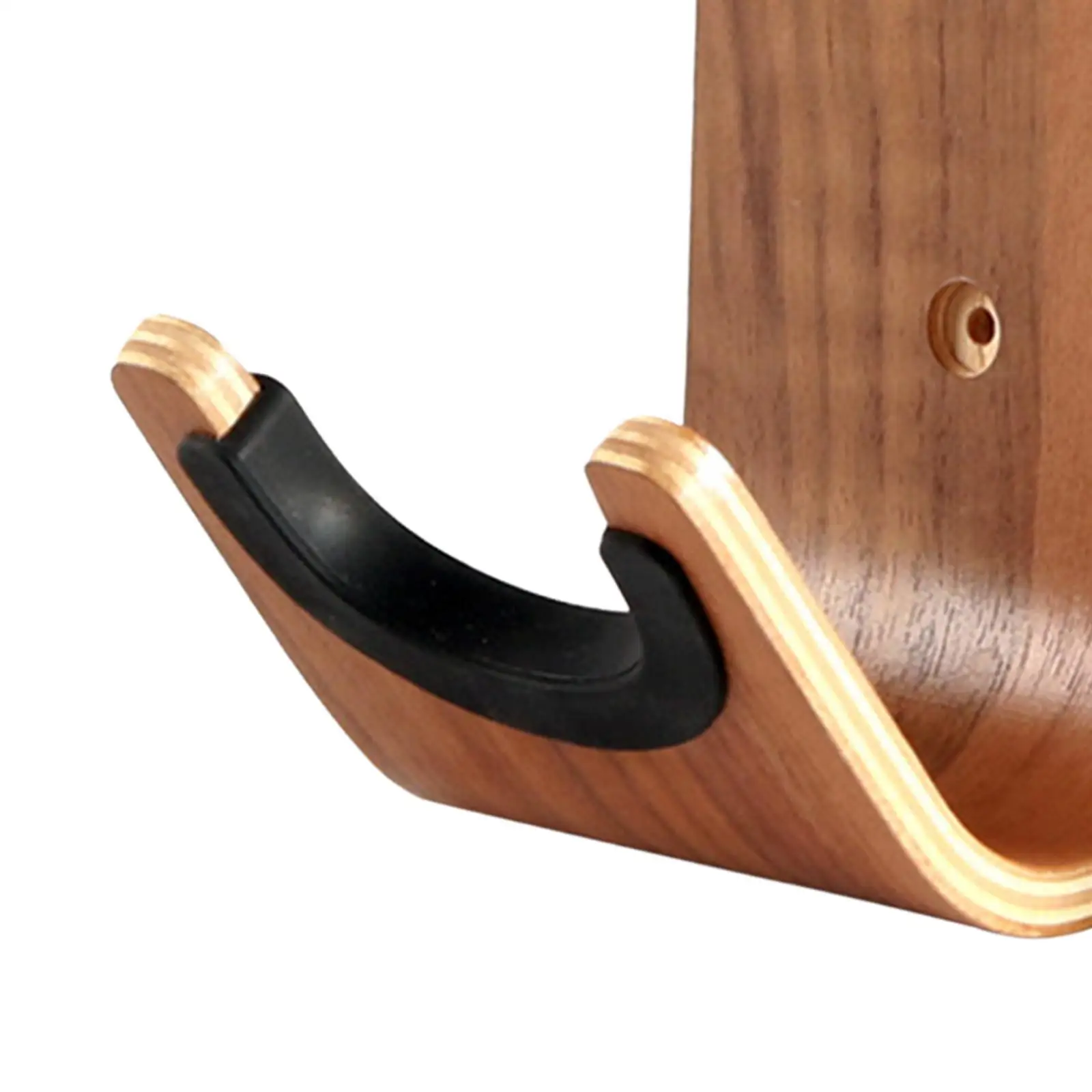 

Wood Wall Mounted Hanger Hook Display Rack Hanging Shelf Easy to Install for Guitar