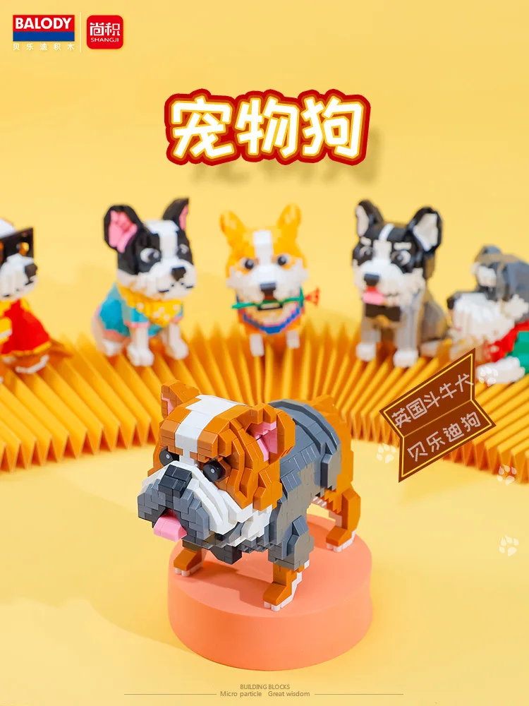 Adults Animals Micro Building Blocks Toy for Kids 5 to 7 Year Old Children Dog Bricks Construction Set Mini Toy Games Child Gift