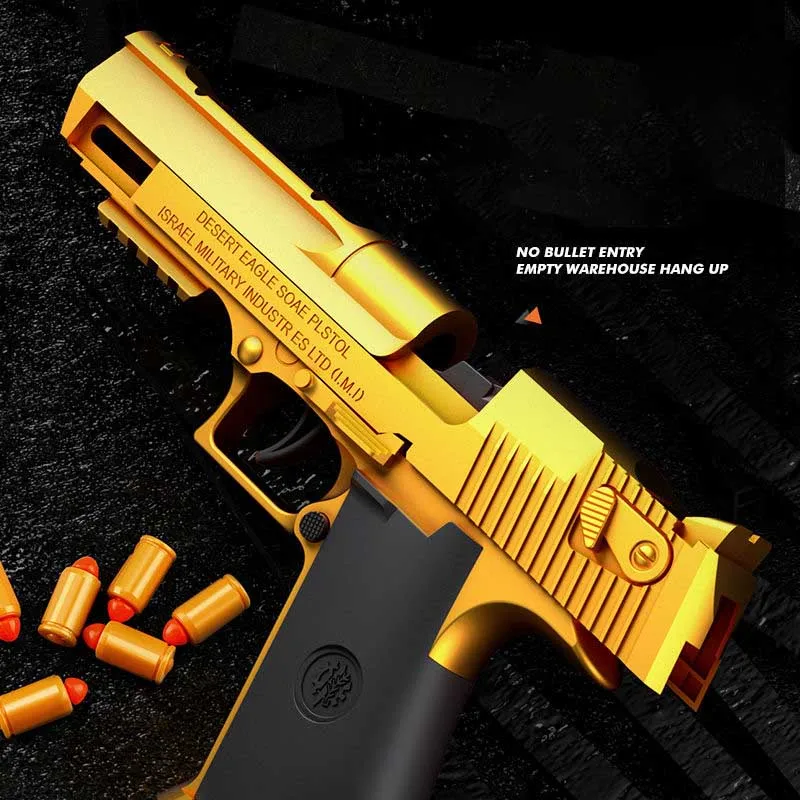 Desert Eagle Throwing Shell Pistol Ejection Soft Bullet Toy Gun G18 Automatic Explosion Gun Launcher Adult Shooting Model Boy 3