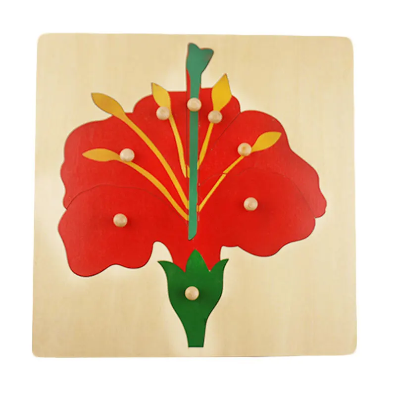 Flower Puzzle Montessori Botany Toy 