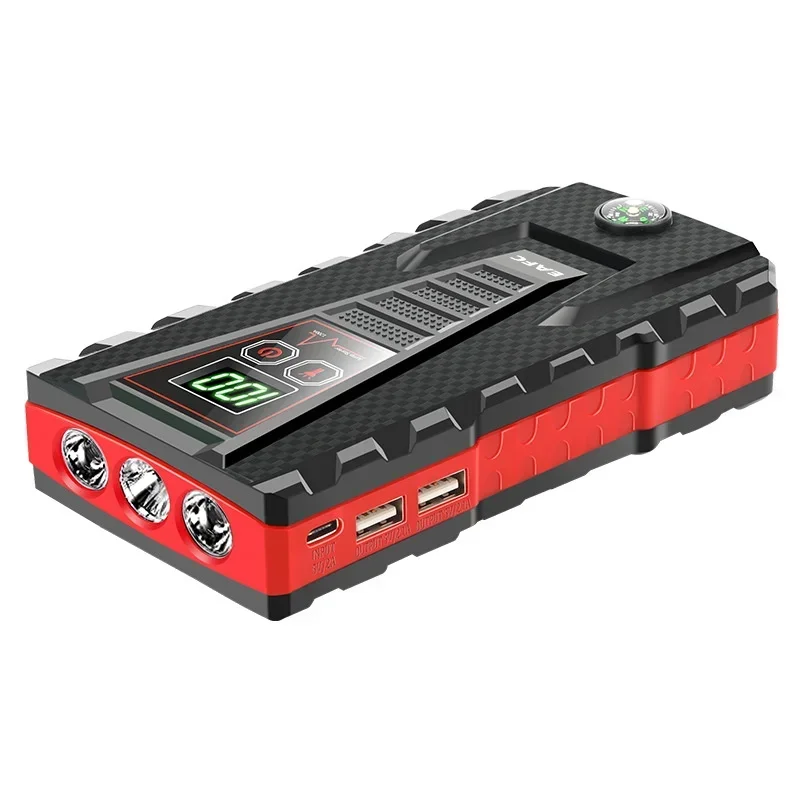 Jump starter EAFC 1200A Jump Starter Power Bank 22000mAh Portable Charger Starting Device For 4.0L/2.0L Emergency Car Battery Jump Starter