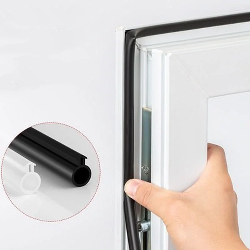 Sealing strip 10M O Type Plastic Steel Door Window sealing strip Silicon Rubber Elastic Band Draft Stopper for door gap seal Window hardware