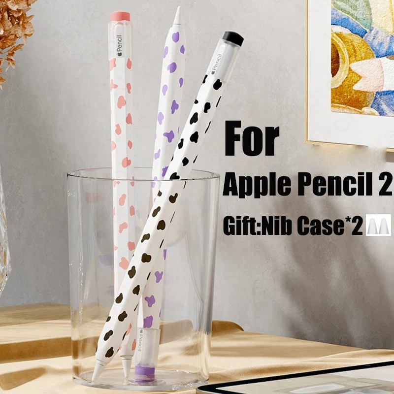 Capa de Silicone para Apple Pencil 2ª Geração Titular Stylus Titular Fit para Apple Pencil 2