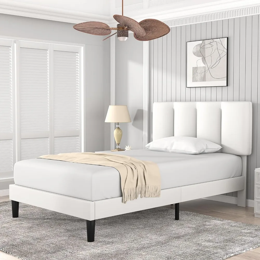 Upholstered Twin Platform Bedframe, 2