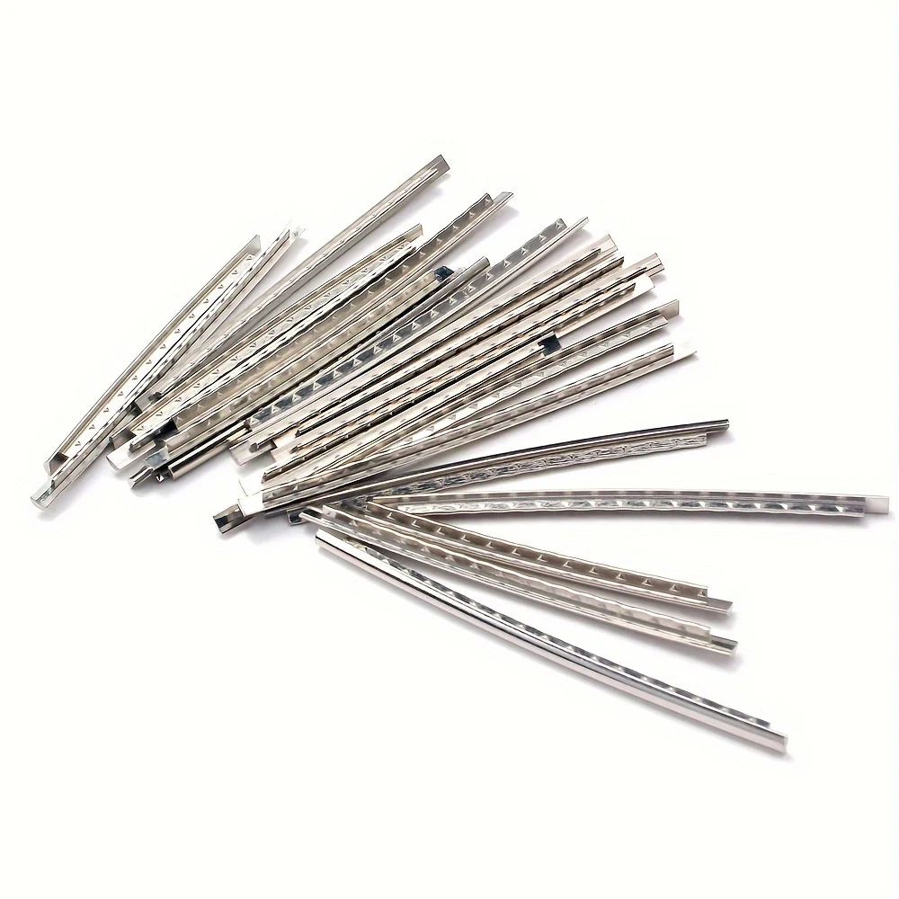 Guitar Parts 24pcs 2.7mm Stainless Steel Fretwires Guitar Frets Wires Electric Bass Guitar Fingerboard Replacement