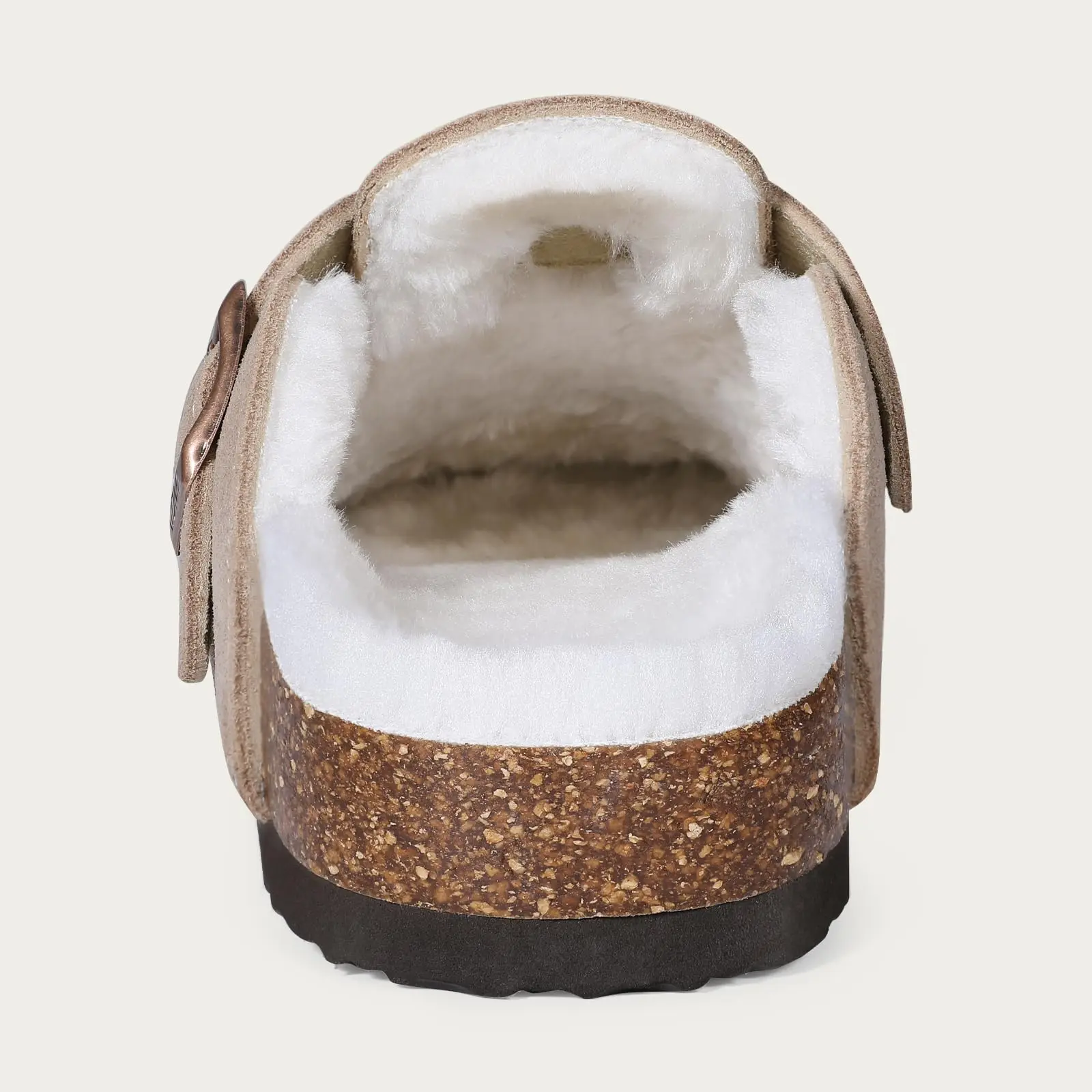Comwarm Fur Lined Clogs For Women Men Winter Fuzzy Cork