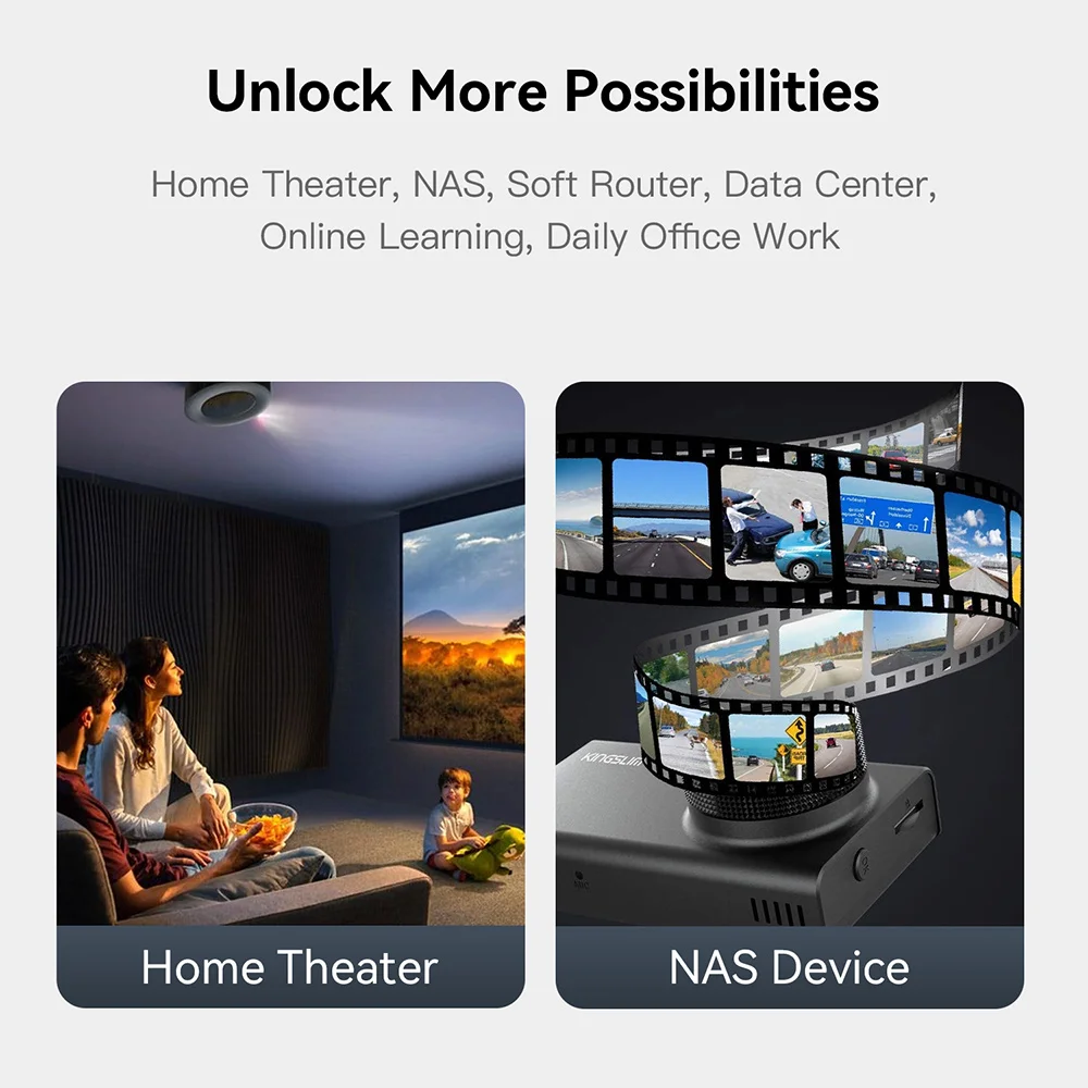 Home Network Storage MINI Host Beelink ME Mini NAS Intel Twin Lake N95 N150 LPDDR5 4800MHz 12G 16G RAM 1T SSD WiFi6 Dual 2.5 Lan