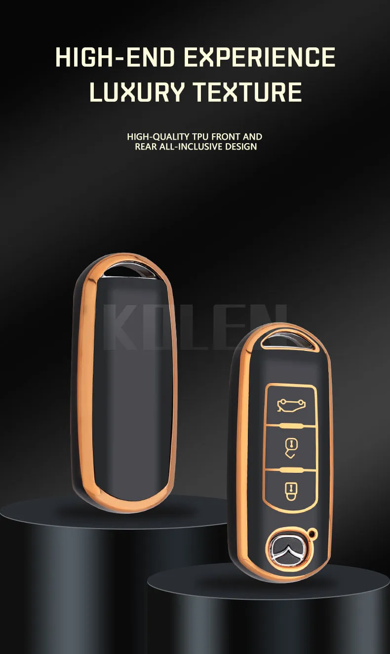 TPU Copertura Della Cassa Chiave Dell'automobile Borsette Fob Per Mazda 2 3 5 6 Alexa Atenza Demio BL BM GJ CX30 CX3 CX-3 CX5 CX-5 CX8 CX-8 CX9 MX5 RX8 CX-9 - S7e73093a514043508f3210005253db9ev