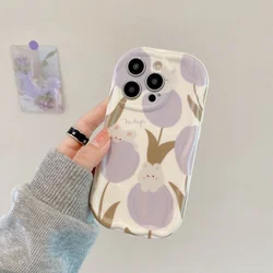 Tulip Flower Design Soft Phone Case Cover - Samsung A52(A52S) (S7387)