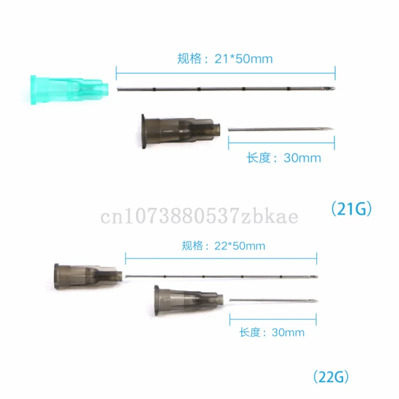 Factory Disposable Blunt-tip Cannula 22g 23G 25G 27G 18G 30G 50mm 70mm Blunt Fine Micro Body Piercing Needles Cannula Syringe 5