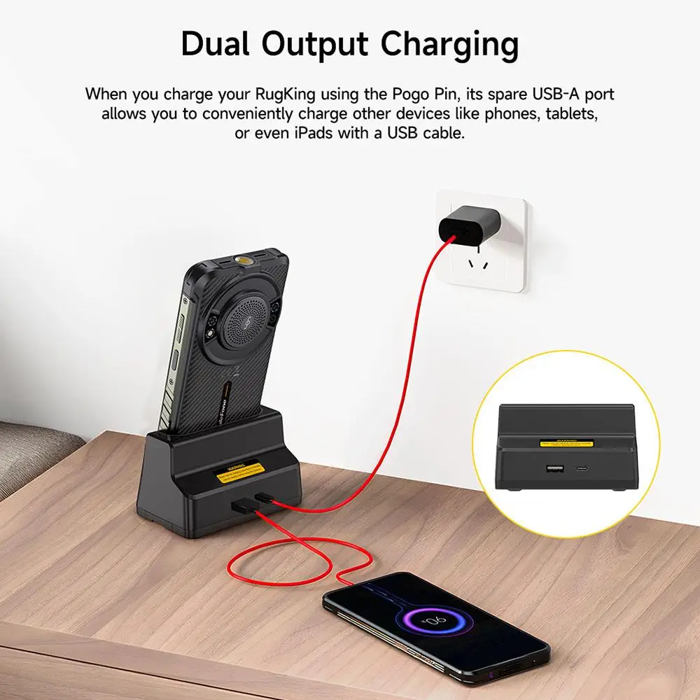For Ulefone RugKing / RugKing 2 Pro / 3 Pro / 4 Pro Ulefone USB-C / Type-C Desk Charging Dock
