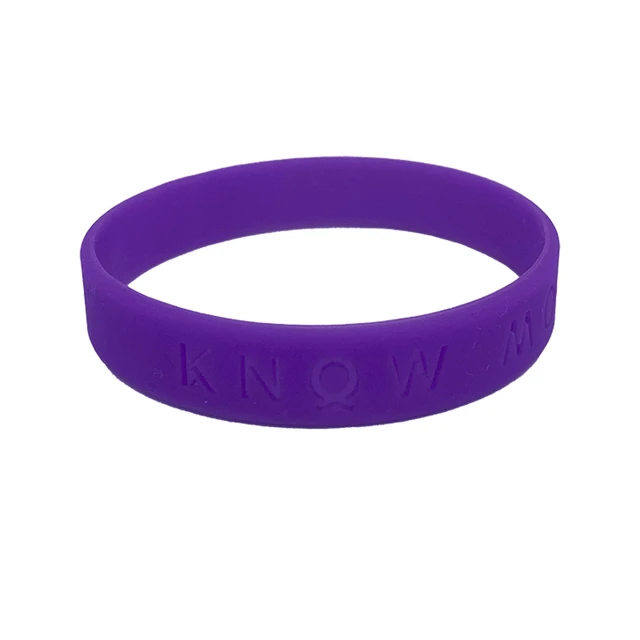 Custom Silicone Wristbands - One Quarter Inch Thin Wristbands