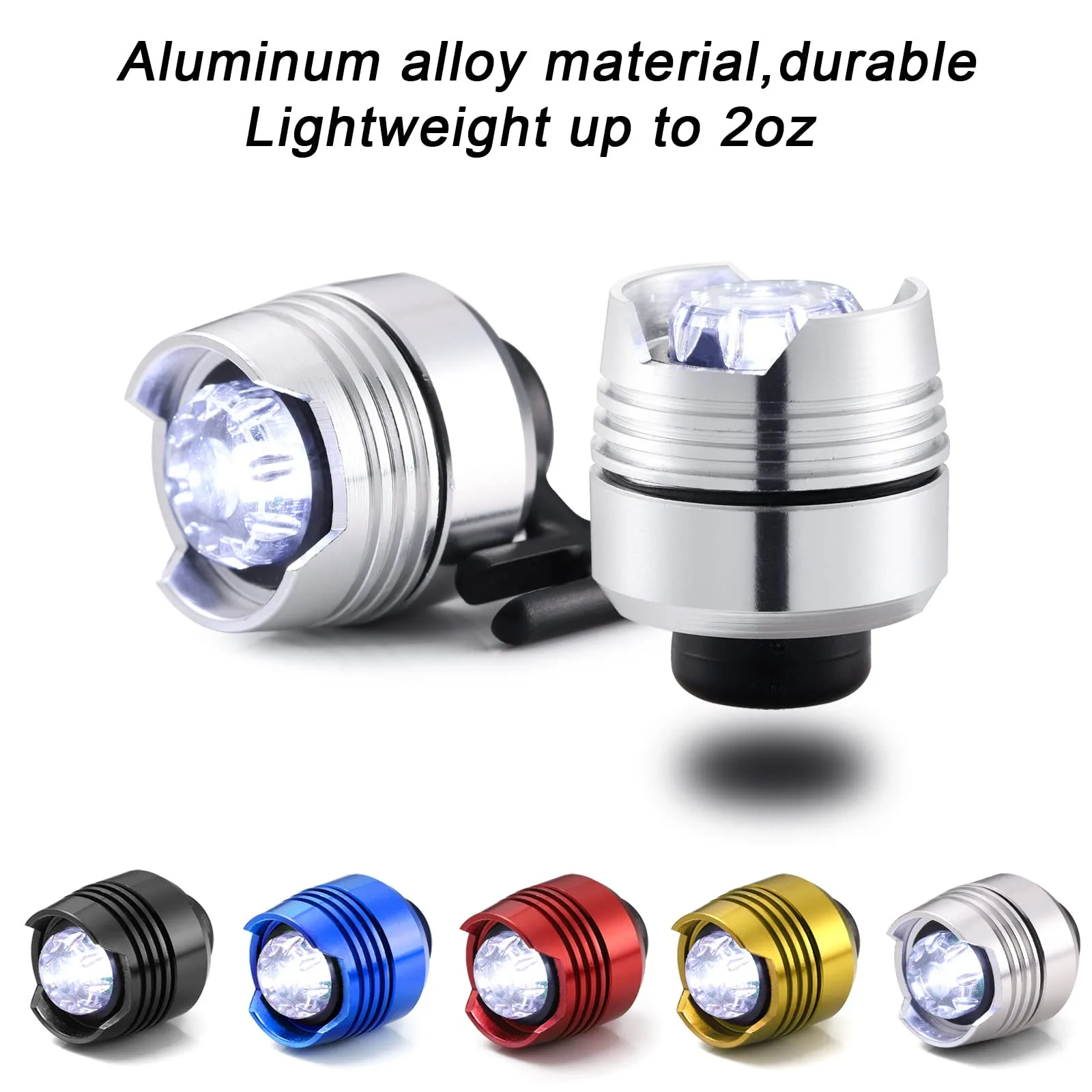 2PCsLEDLightForCrocMountCrocShoesHeadlightsWarningLampfor