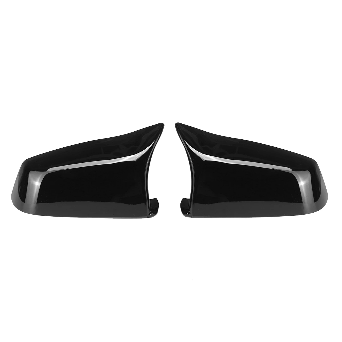 

Bright Black Car Side Rearview Mirror Cap Cover Rear View Mirror Covers Direct Replace for-BMW E60 E61 F10 F11 F01 F02
